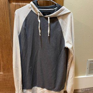 White and Grey Banana Republic Two-Toned waffle hoodie - Size M